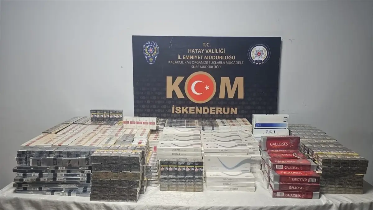 Hatay’da Kaçakçılık Operasyonu